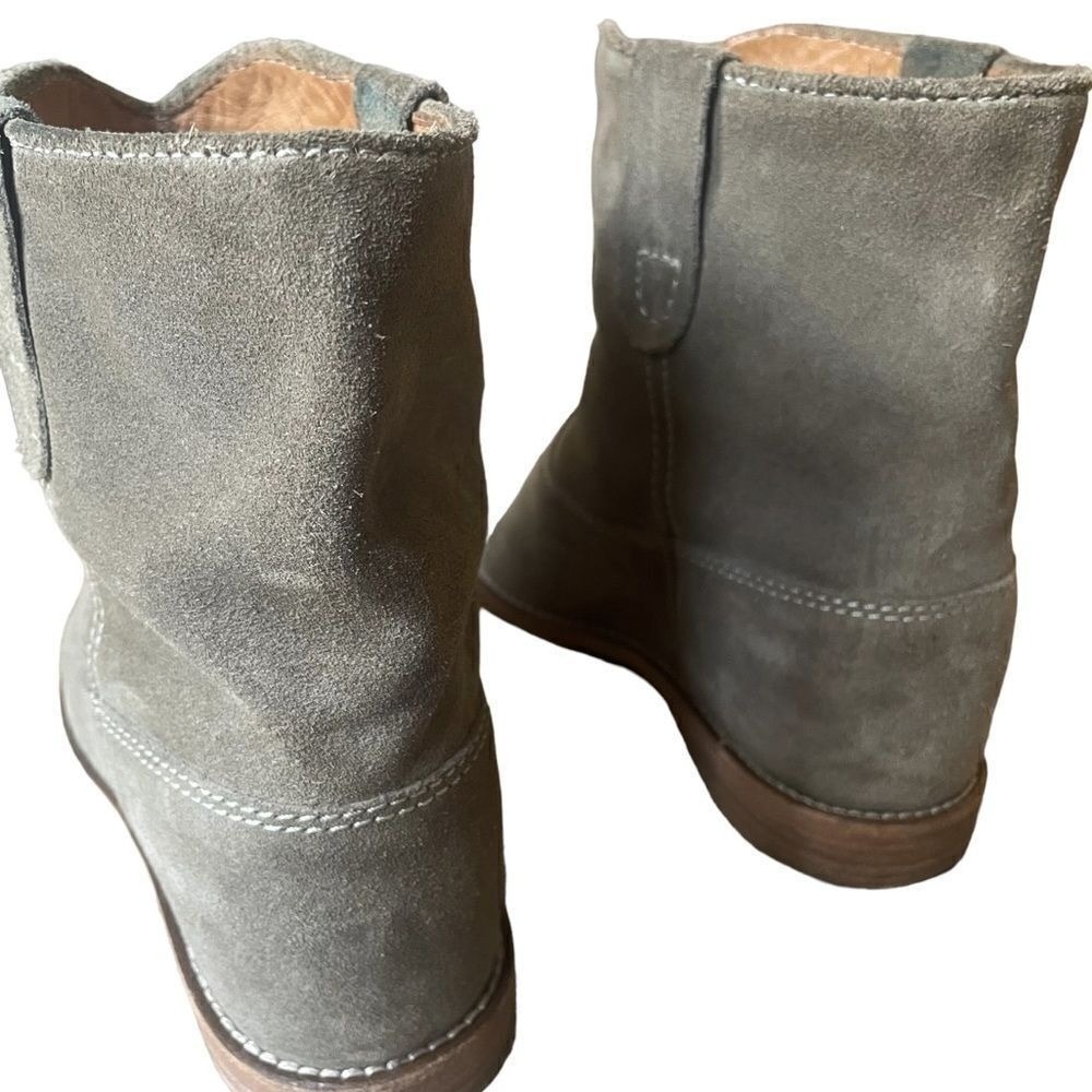 Isabel Marant Taupe/Olive Green Crisi Boots Country Western Cowgirl Size 6 - Picture 5 of 8